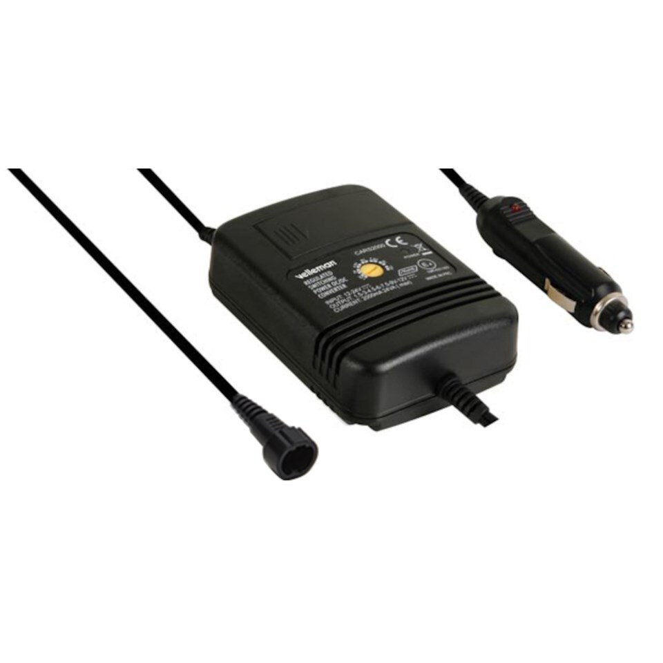 Luxorparts Regulerbar 12 V- og 24 V-strømforsyning på 1,5–12 V (DC) 24 W