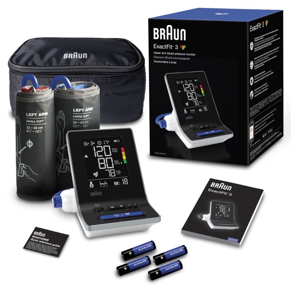 Braun ExactFit 3 Blodtrykksmåler for overarm
