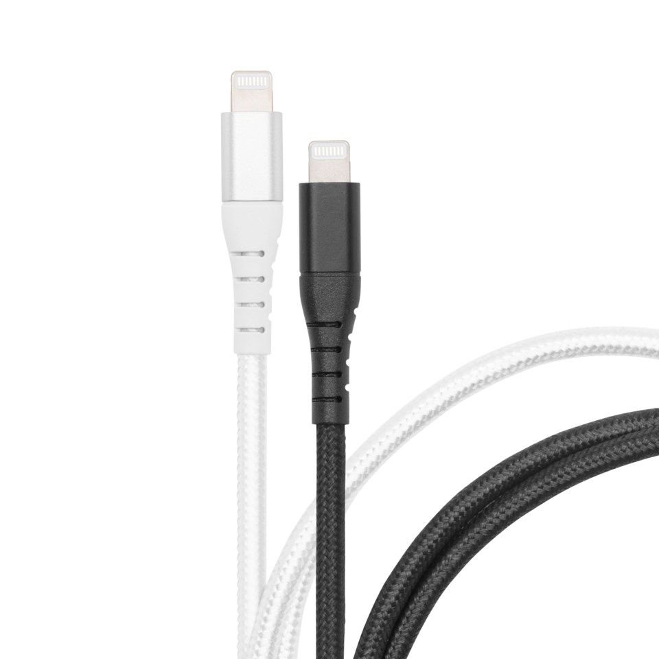 Linocell Premium USB-C til Lightning-premiumkabel Svart 1,8 m