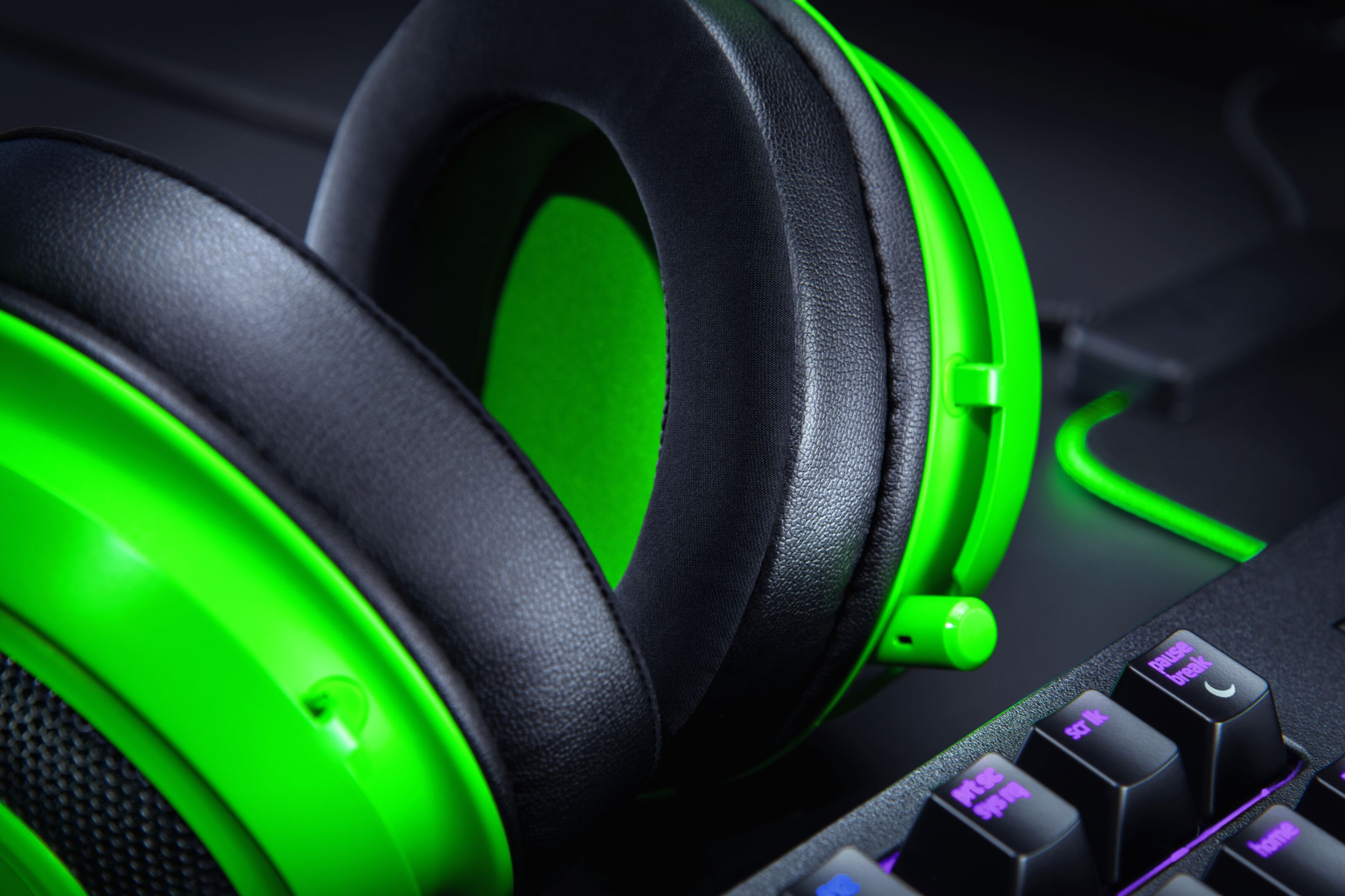 Razer Kraken V3 Green Gamingheadset Gamingheadsets