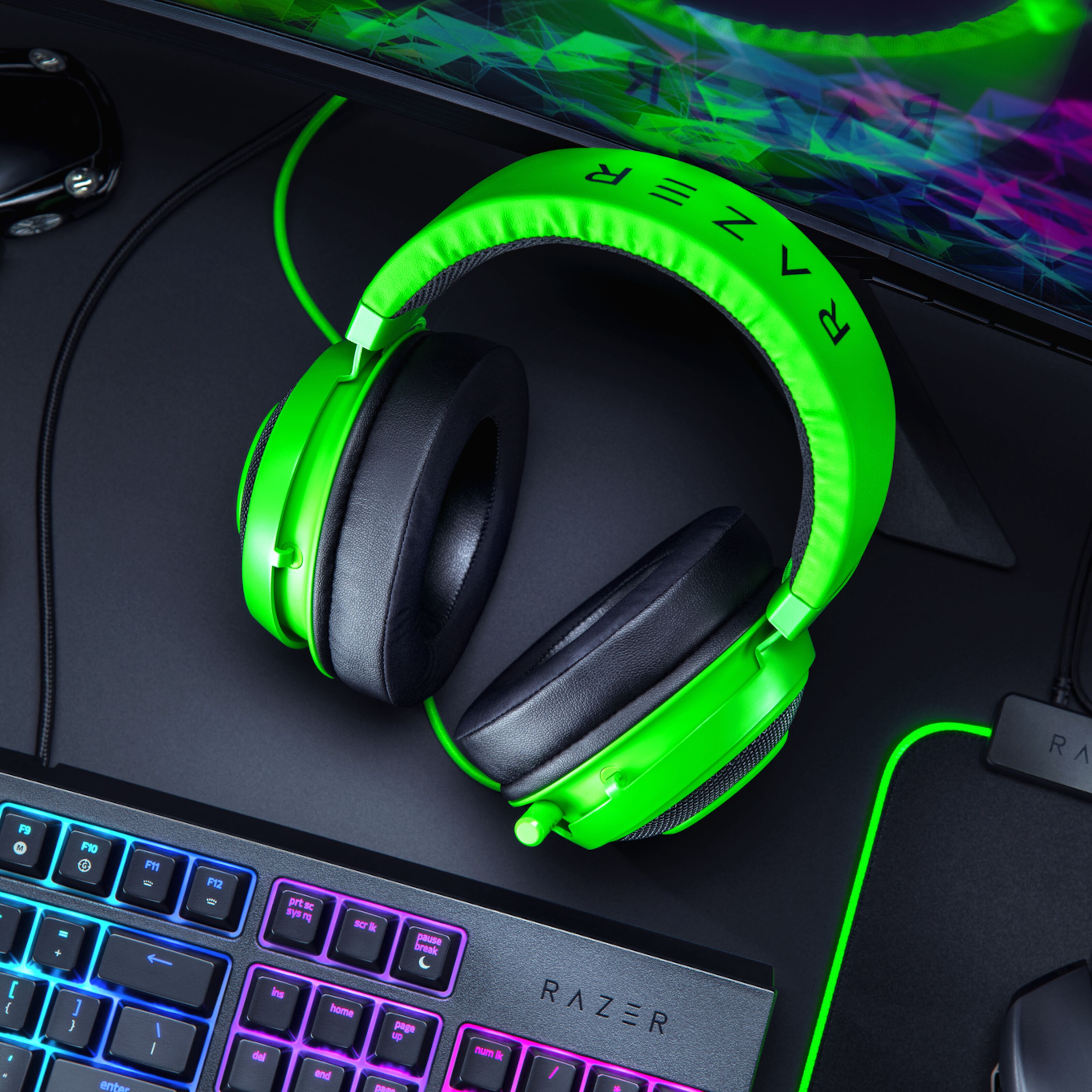 Razer Kraken V3 Green Gamingheadset Gamingheadsets