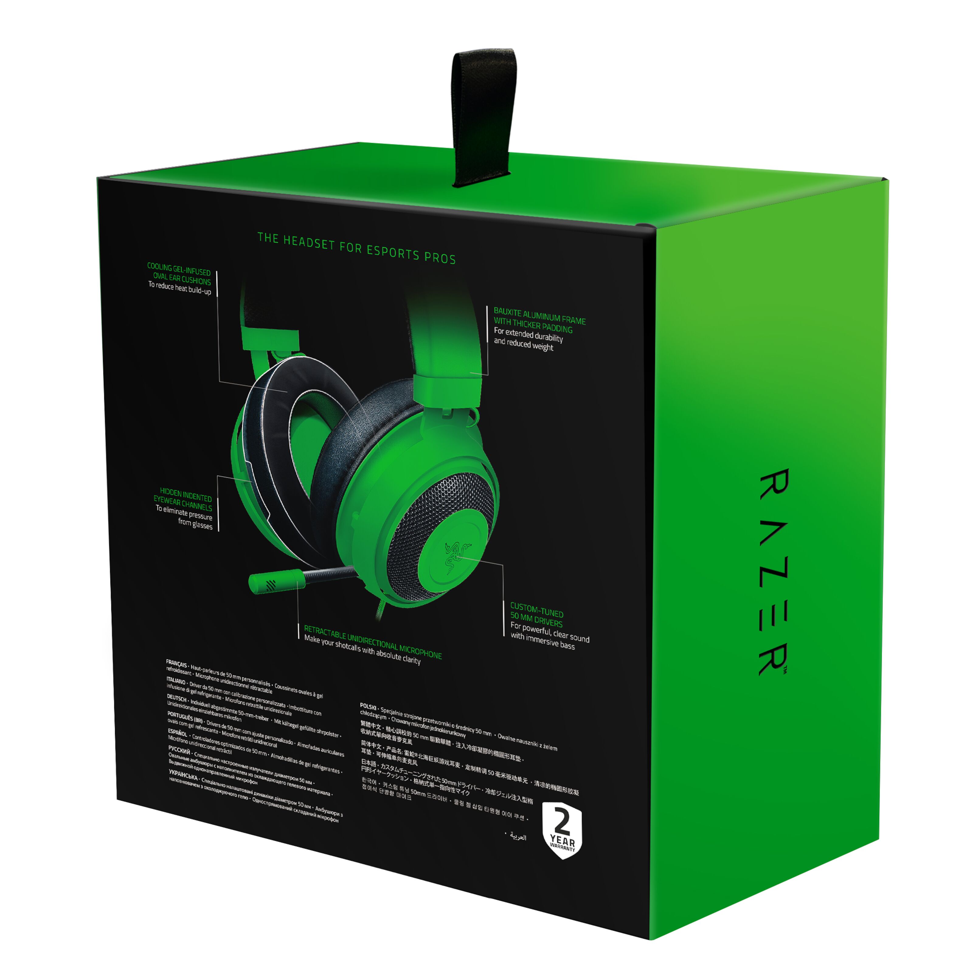 Razer Kraken V3 Green Gamingheadset Gamingheadsets