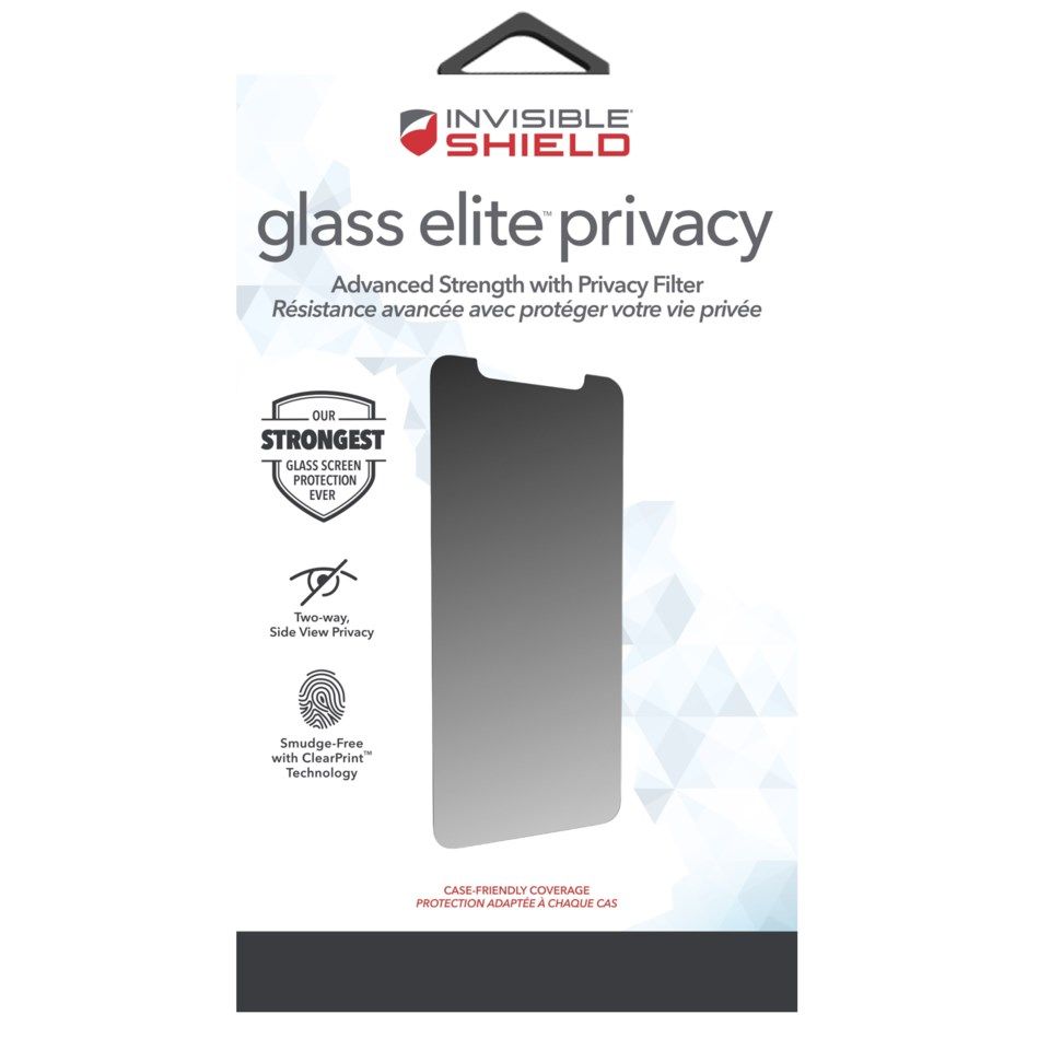 Invisible Shield Glasss Elite Privacy Skjermbeskytter for iPhone 11 Pro