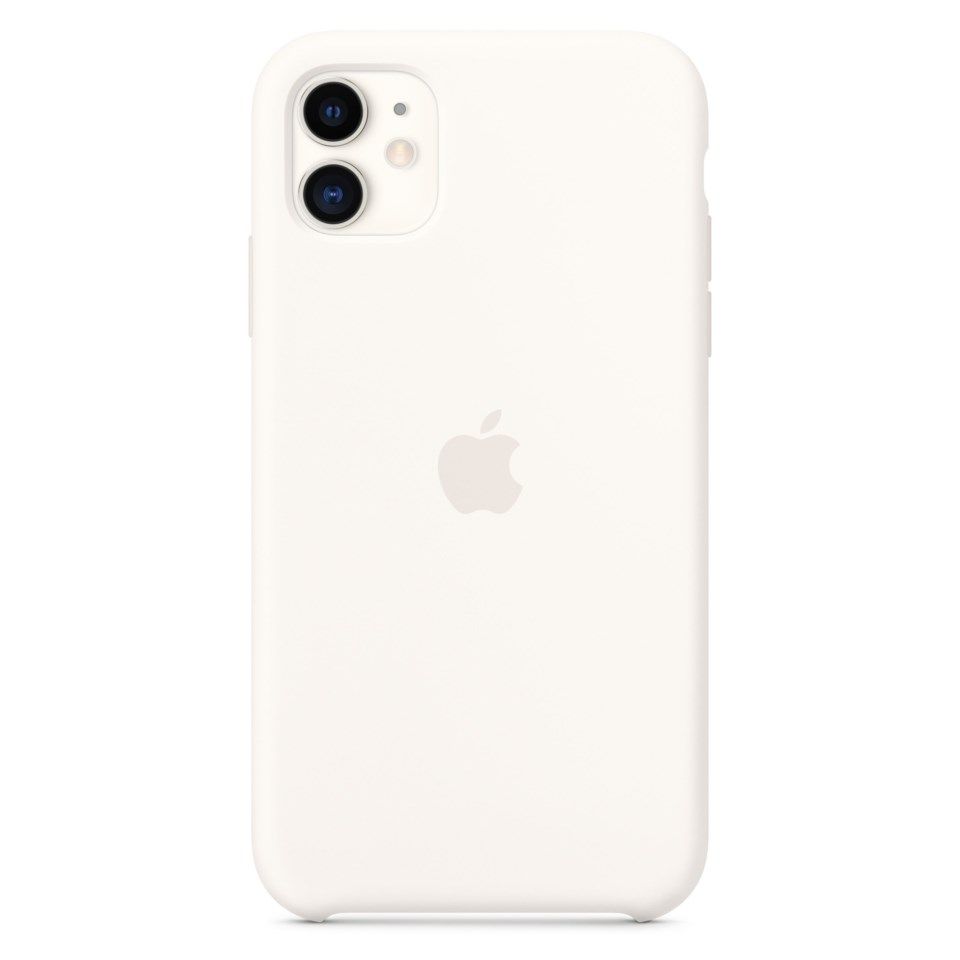 Apple Silikondeksel til iPhone 11 Hvit