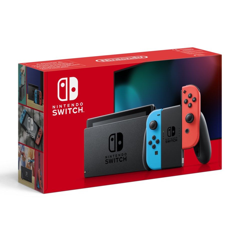 Nintendo Switch (2019) Spelkonsol 6,2” Röd/Blå