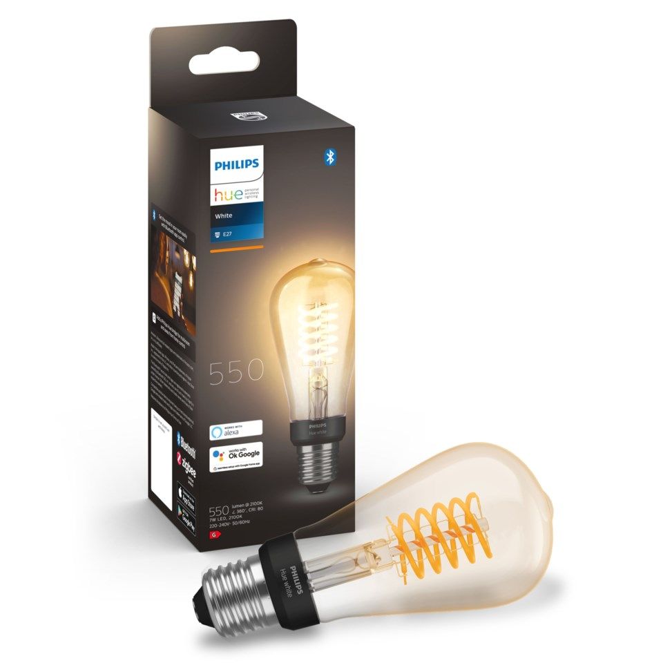 Philips Hue Filament ST64 Smart LED-lampa E27 550 lm