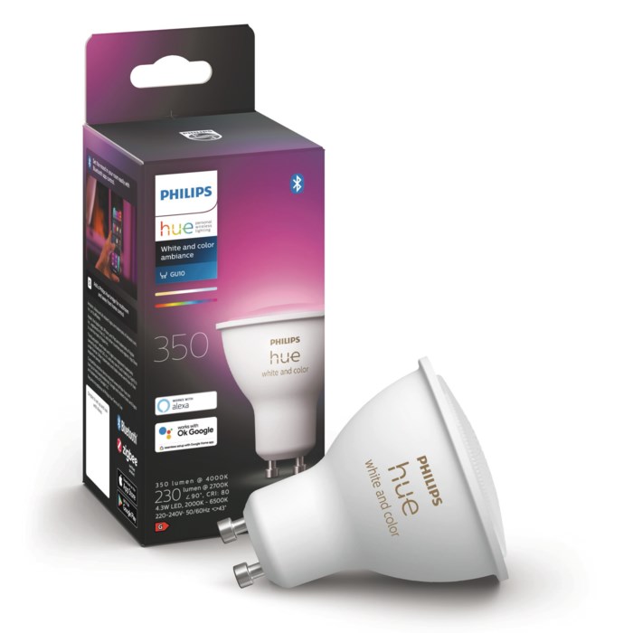 Philips Hue Color Ambiance Smart LED-lampa GU10 350 lm 1-pack