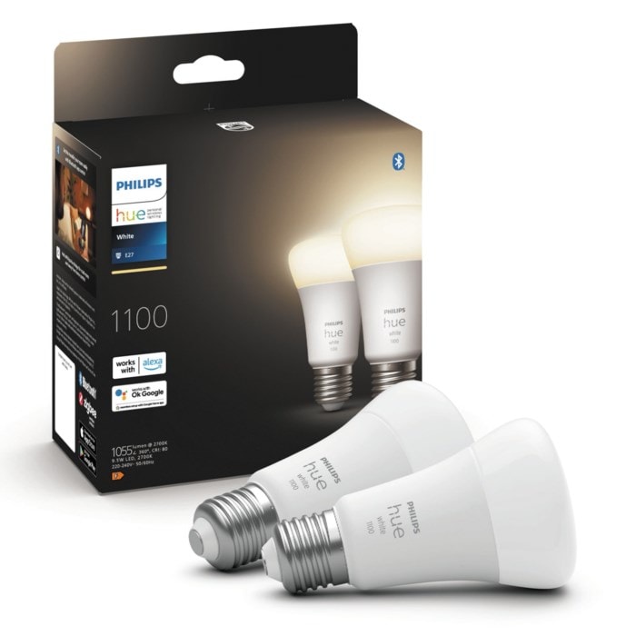 Philips Hue White Smart LED-lampa E27 1100 lm 2-pack