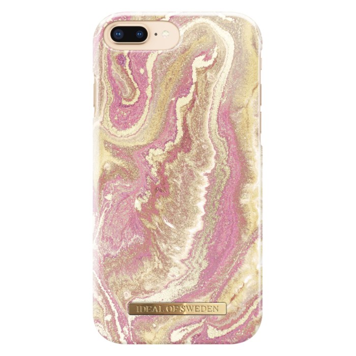 IDEAL OF SWEDEN Golden Blush Marble Mobilskal för iPhone 6 7 och 8 Plus-serien