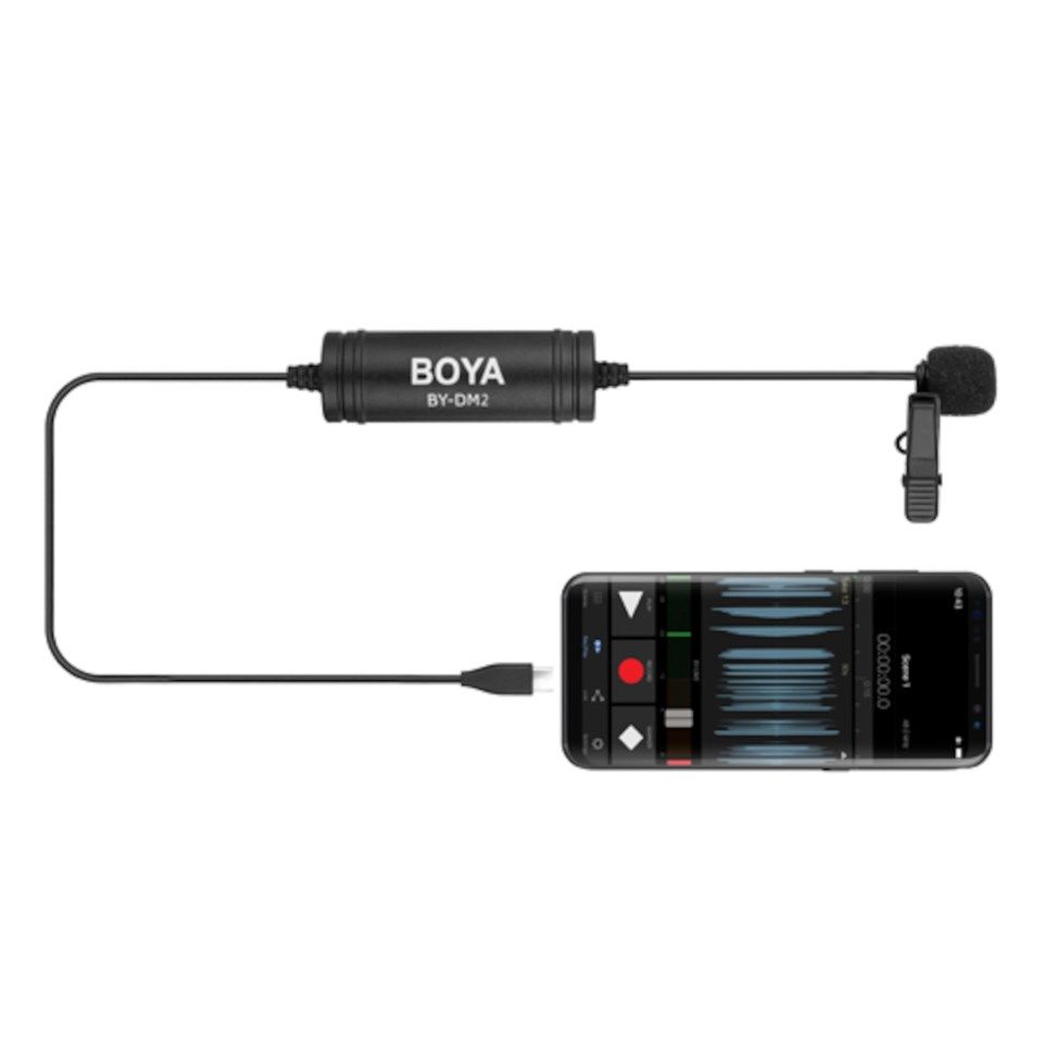 Boya BY-DM2 Myggmikrofon for mobiler med USB-C