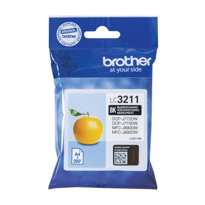 Brother LC3211BK Bläckpatron Svart