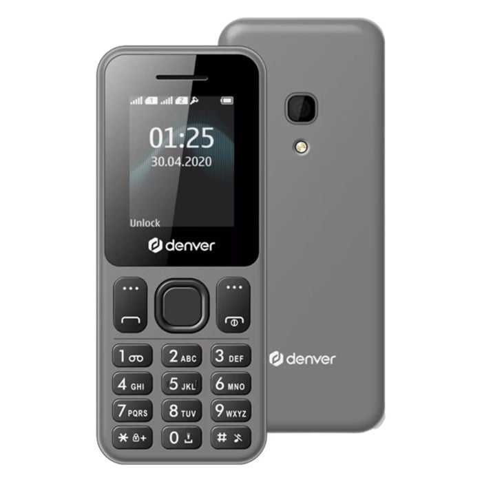 Denver Fas-1806 Dual-sim 2G-Mobil med Bluetooth