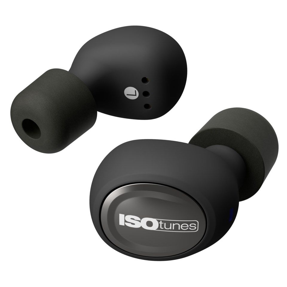 Isotunes Free Hörselskydd med Bluetooth Svart