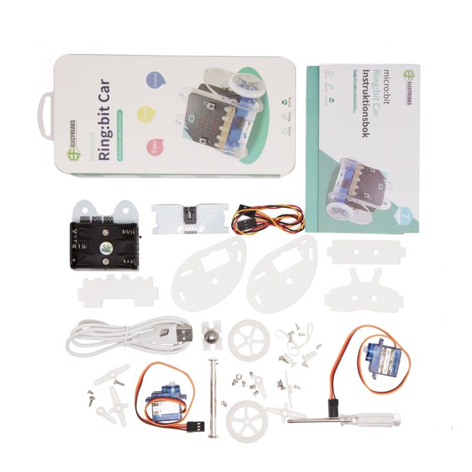 Micro:bit Ring:bit Car V2 Robotbil Startpakke