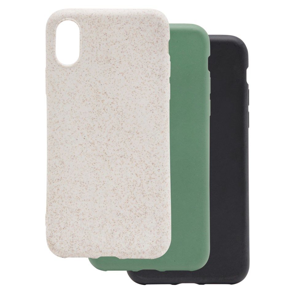 Linocell Biodegradable Mobildeksel av halm for iPhone X og Xs Grønn