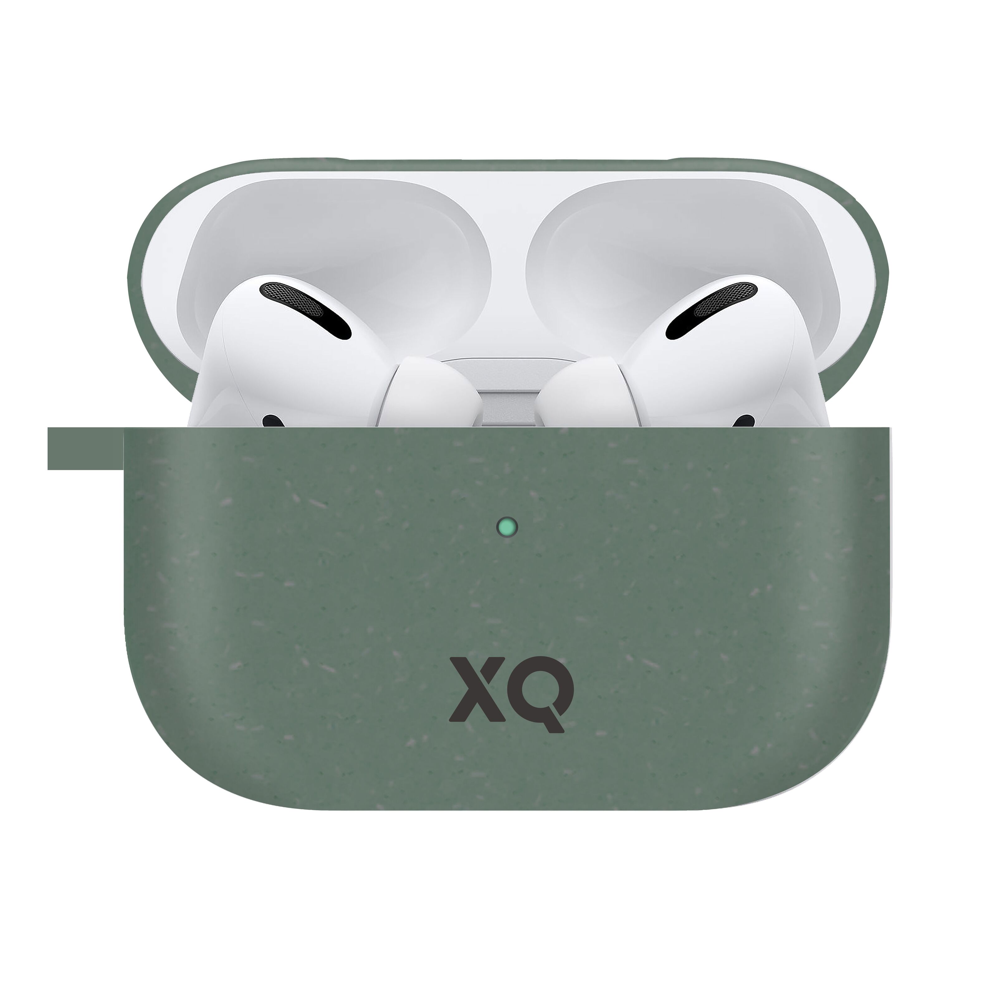 Xqisit Komposterbart fodral för AirPods Pro (Gen 1, 2019) Grön