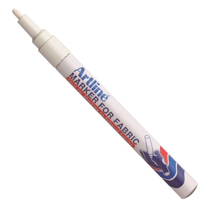 Artline Textilpenna Artline EKC-1 Fabric vit