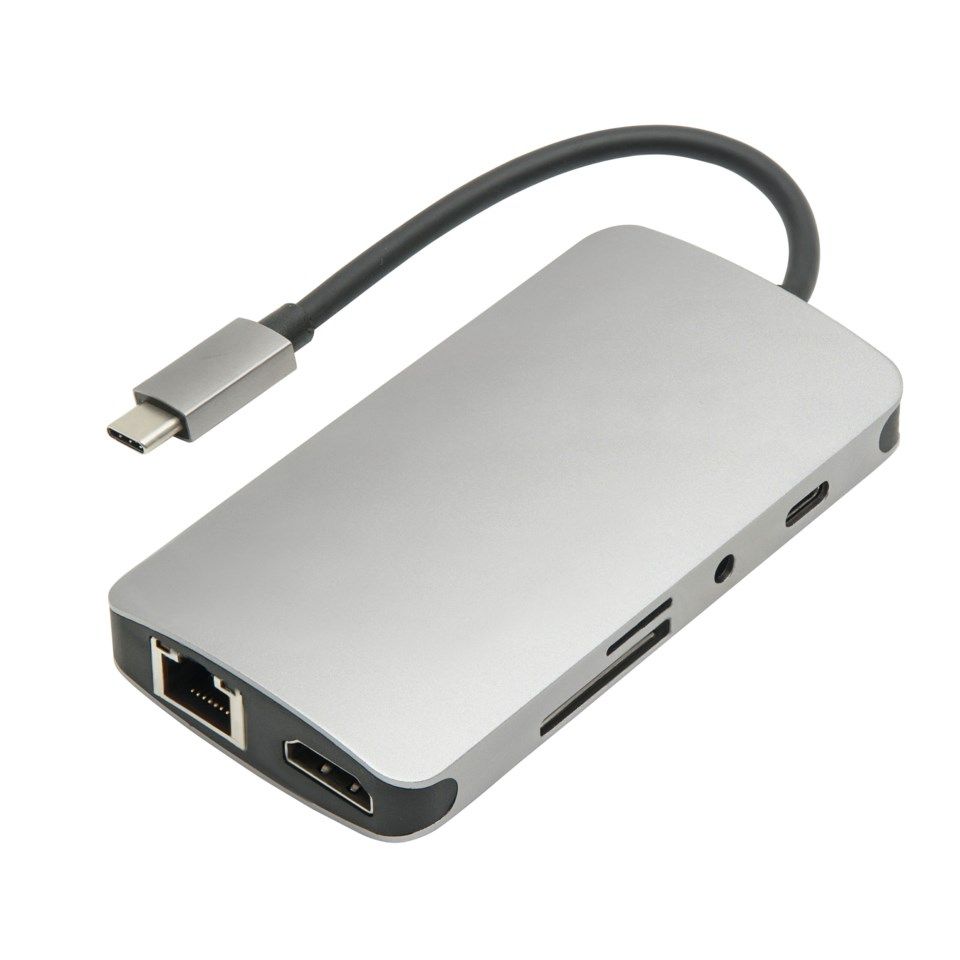 Plexgear Multiadapter för USB-C med 7 anslutningar
