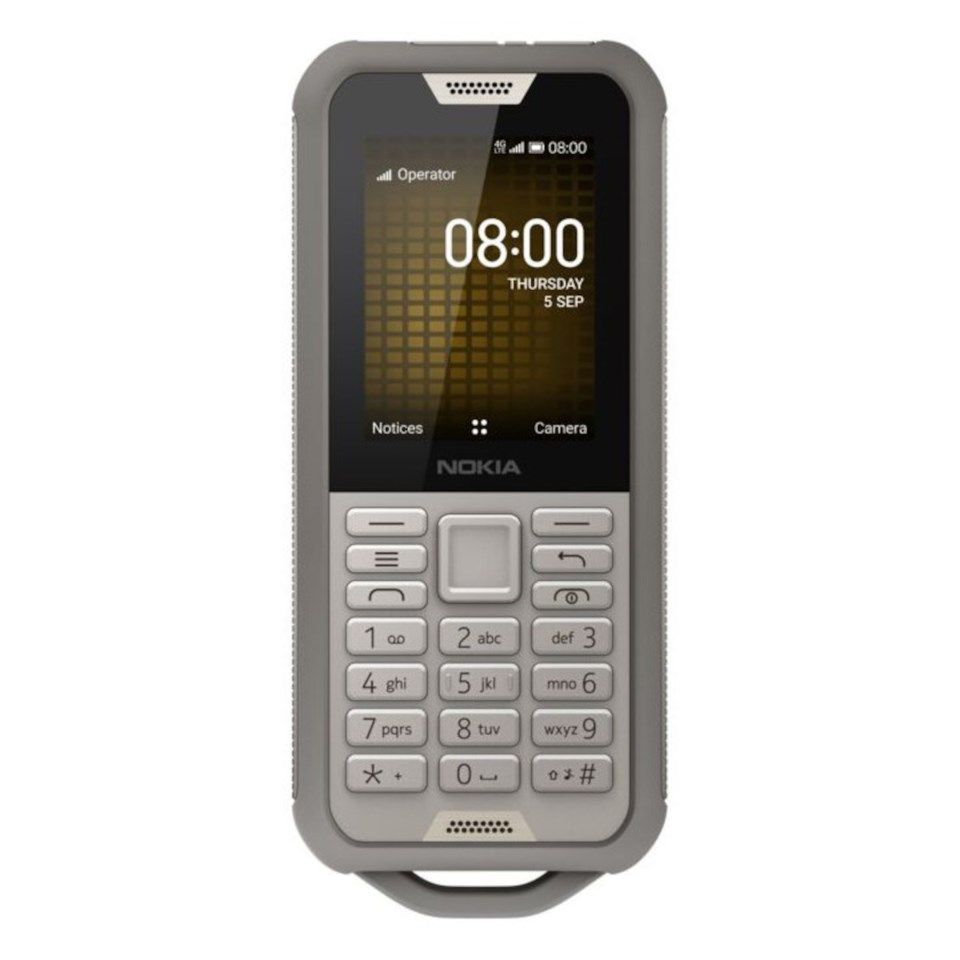 Nokia 800 Tough Ekstra robust 4G-mobil Kamuflere