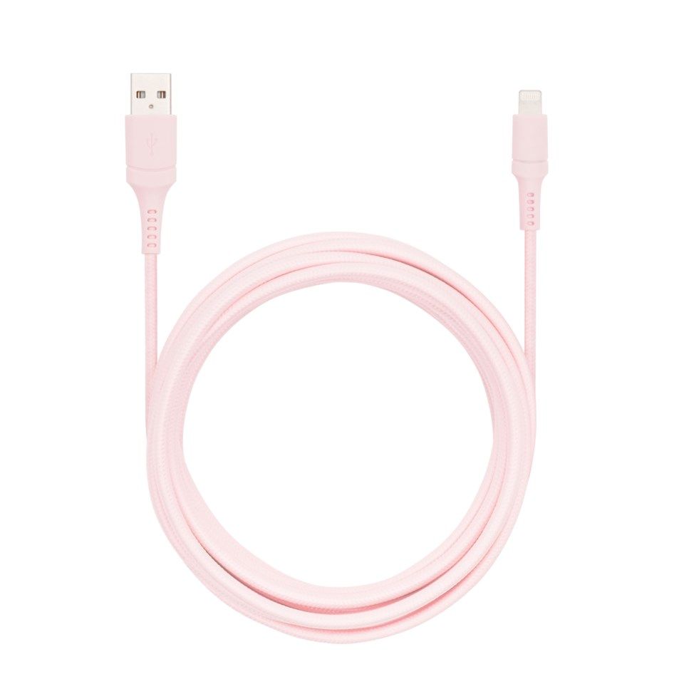Linocell Colors Lightning-kabel 2,5 m Rosa