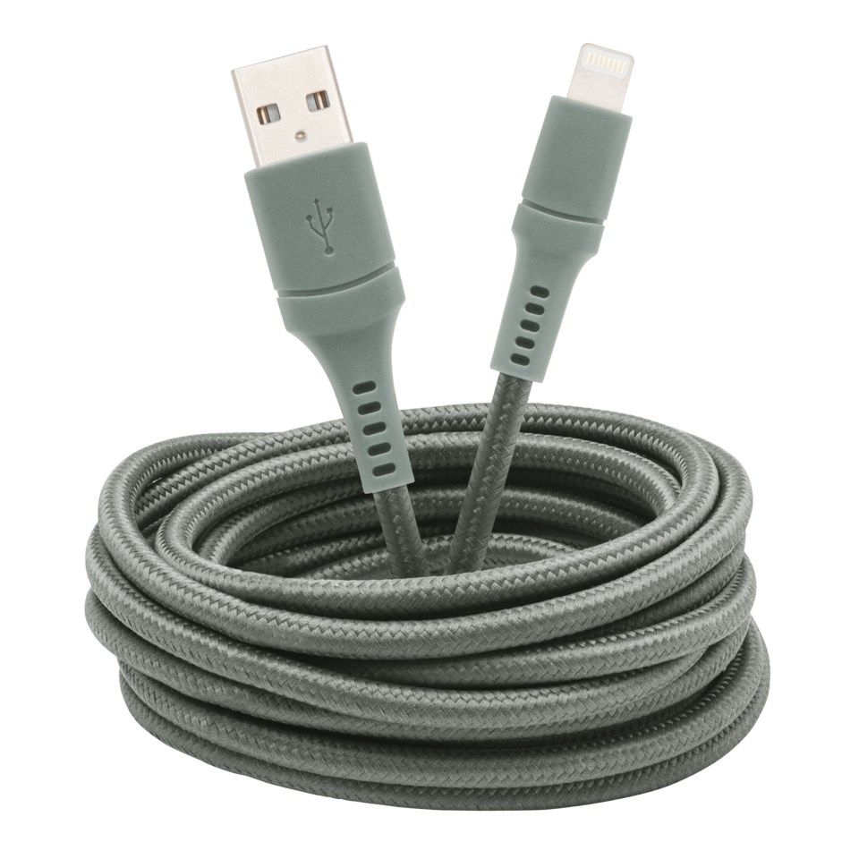 Linocell Colors Lightning-kabel 2,5 m Grønngrå