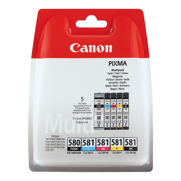 Canon PGI-580 och CLI-581 Bläckpatron 5-pack