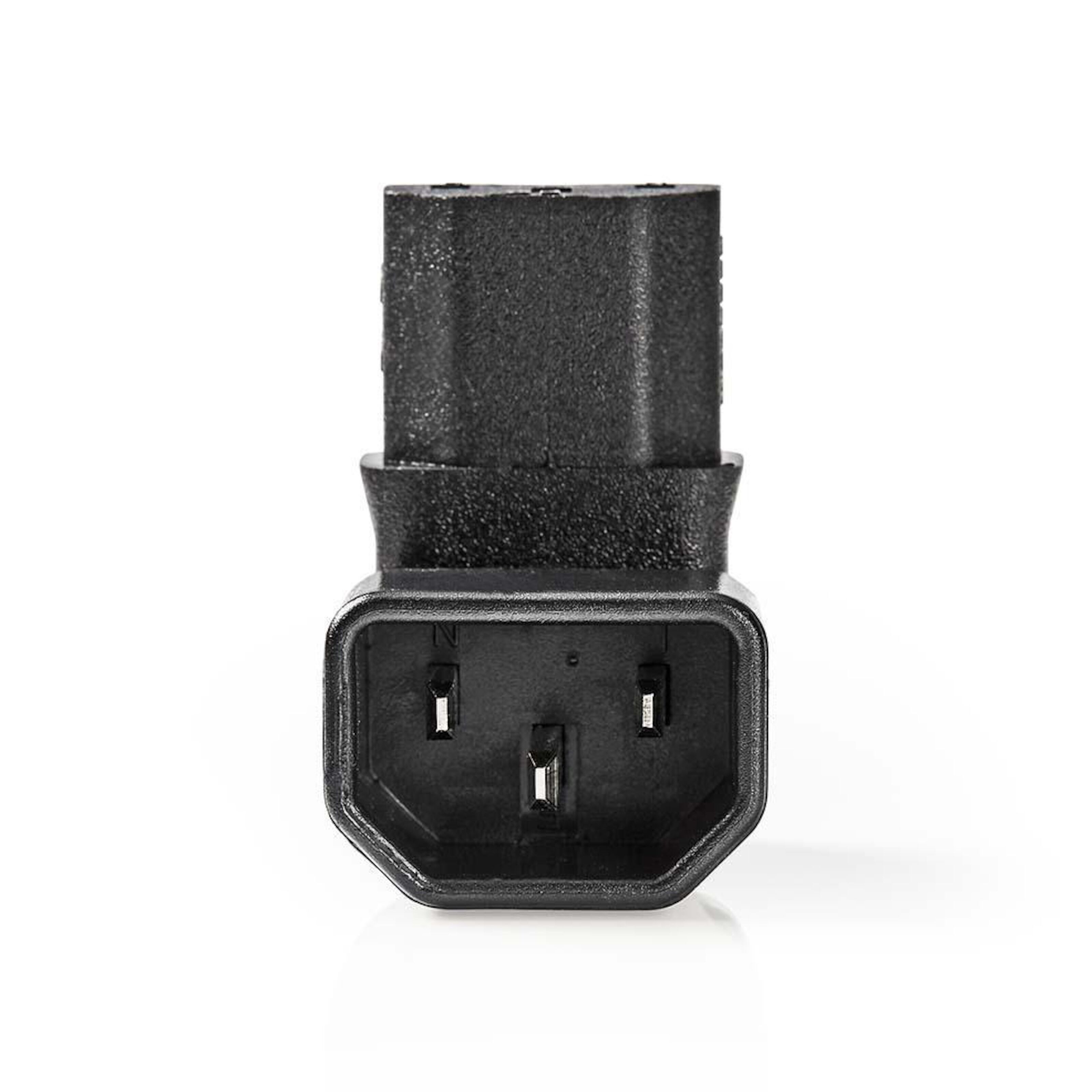 Vinkeladapter C13 90° Nedåtvinklad