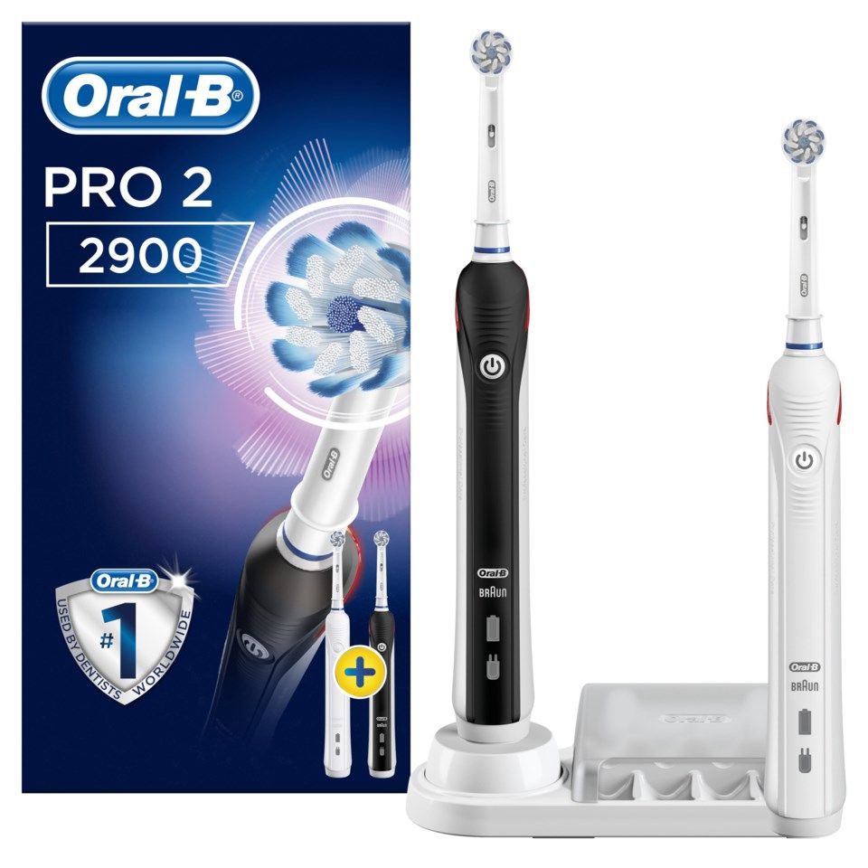 Oral-B Pro 2900 Duo Elektrisk tannbørste 2-pk.