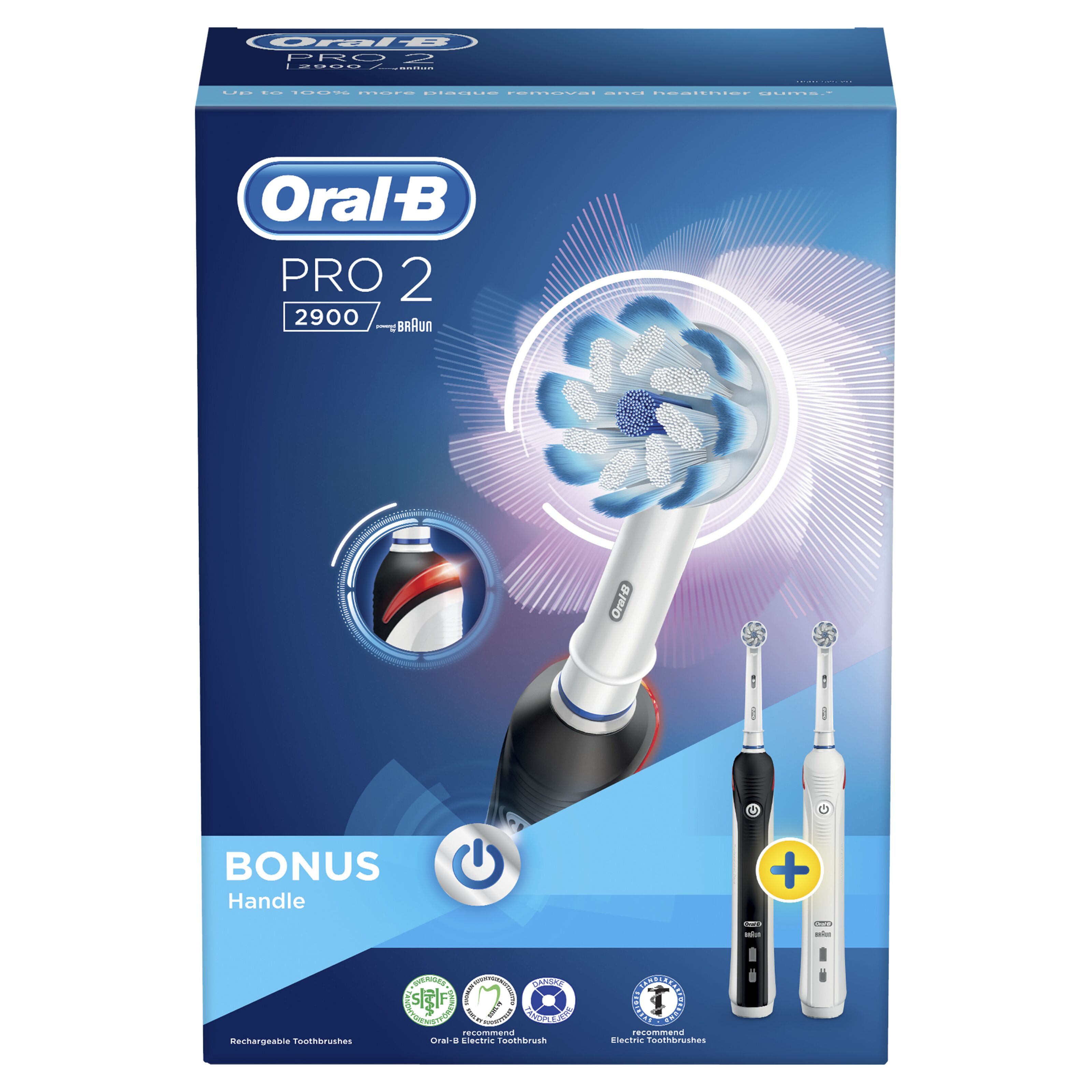 Pole Tschüss Nordwest oral b pro 2 2900 crossaction duo eltandbørste brand logo Richtigkeit