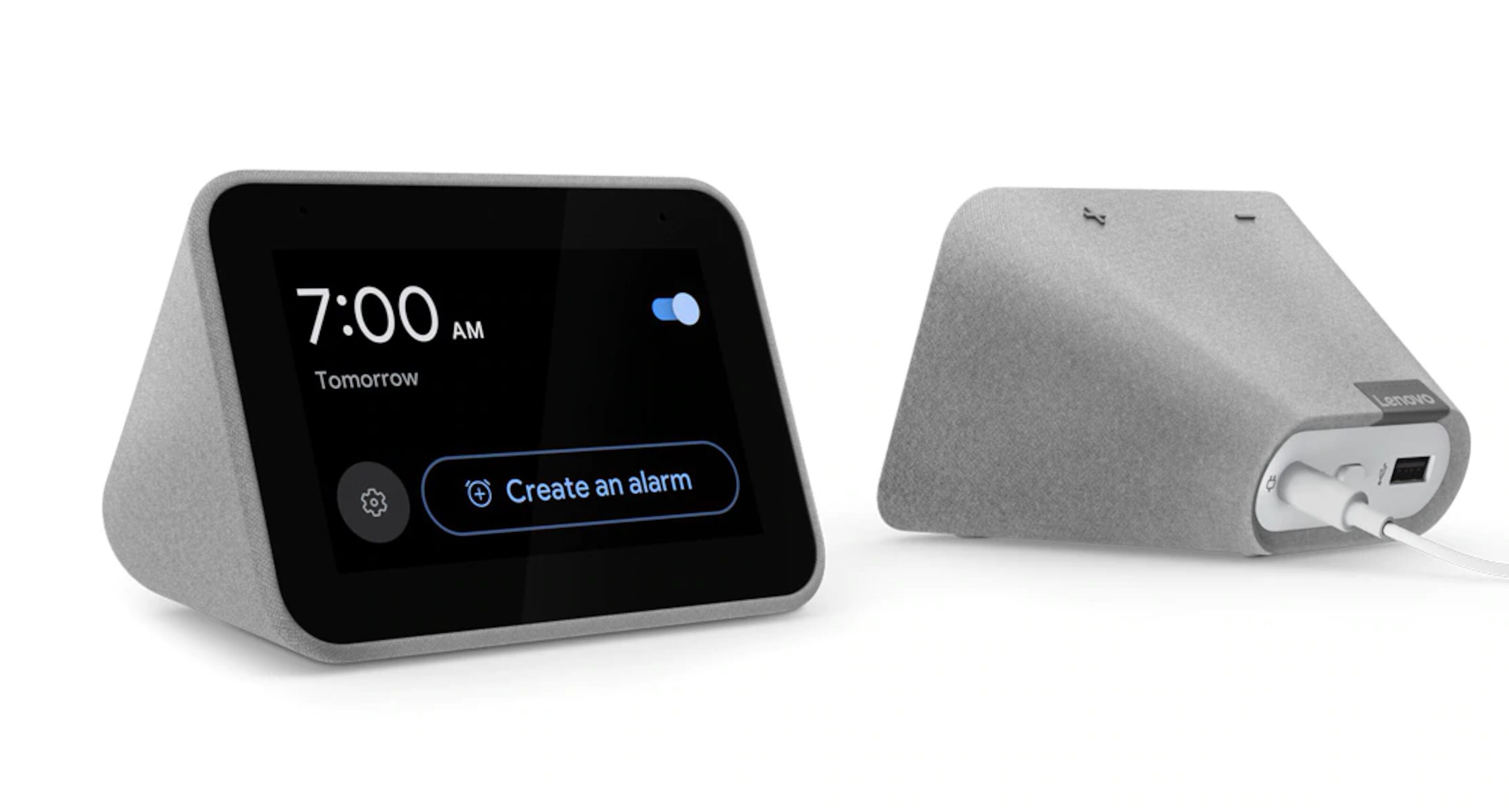Lenovo Smart Clock Väckarklocka med Google Assistant Röstassistenter