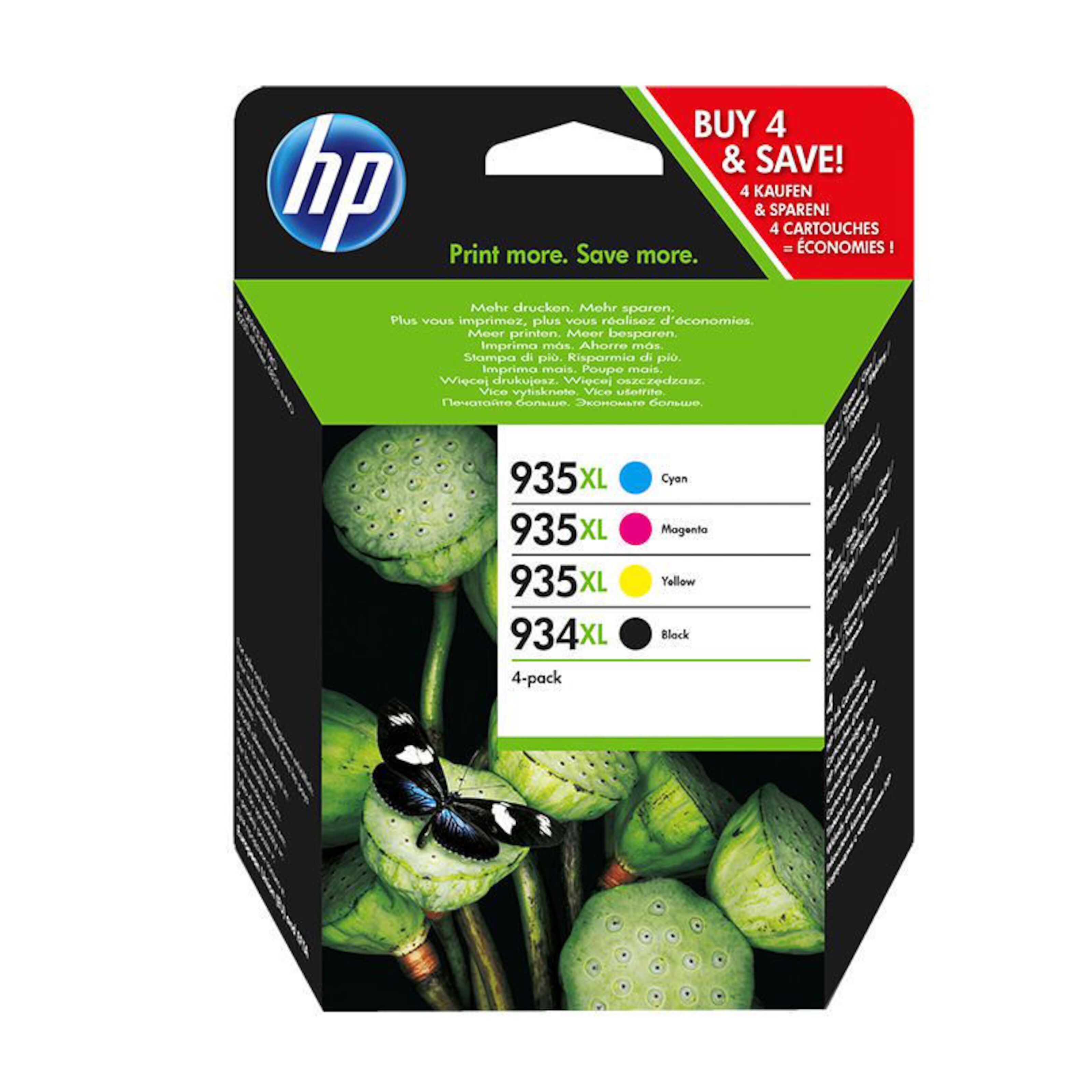 Hp 934xl og 935xl blekkpatroner 4 pk hp kjell
