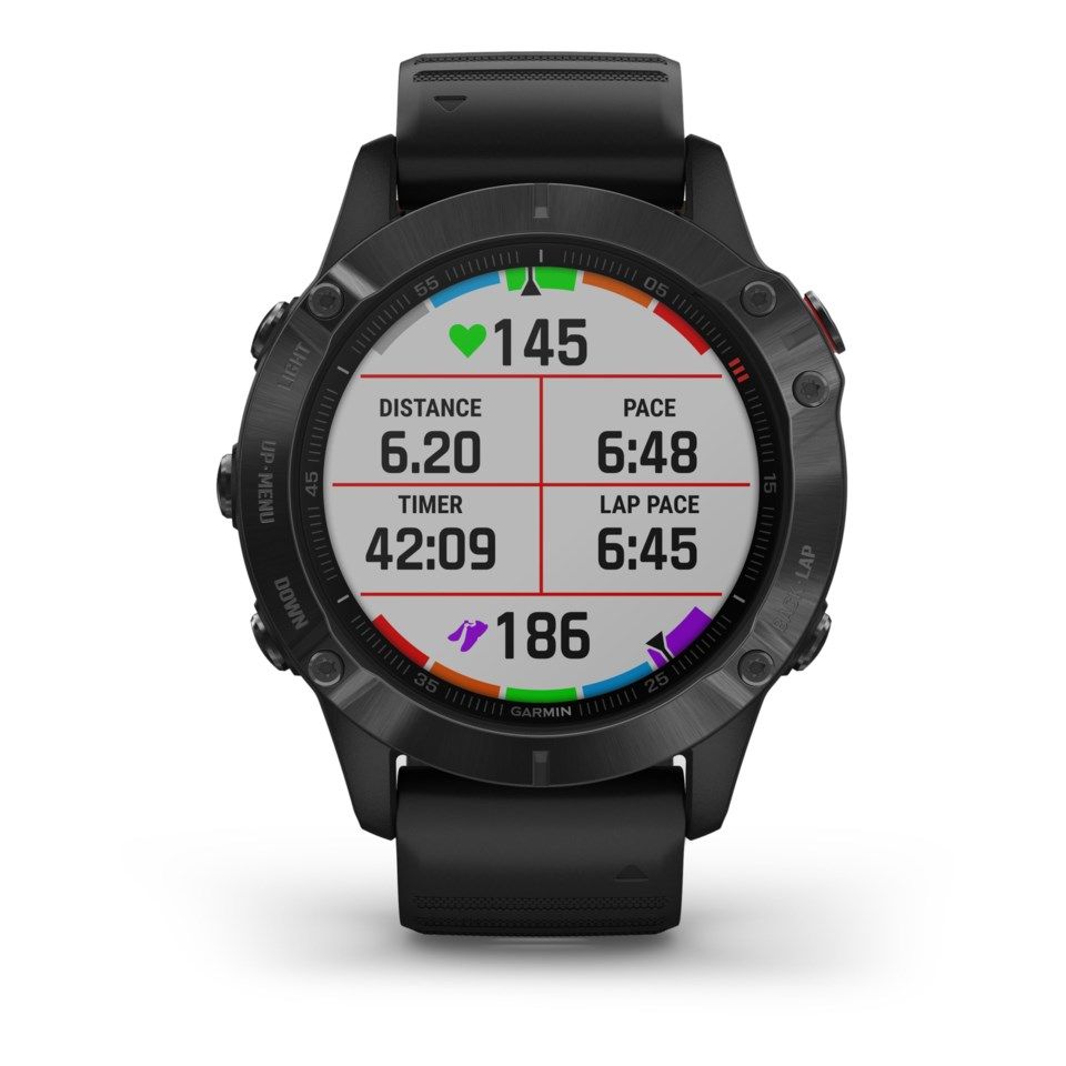 Garmin Fenix 6 Pro GPS-klokke med pulsmåling Svart