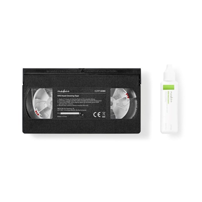 Rengöringskassett för VHS. Rengör videobandspelare