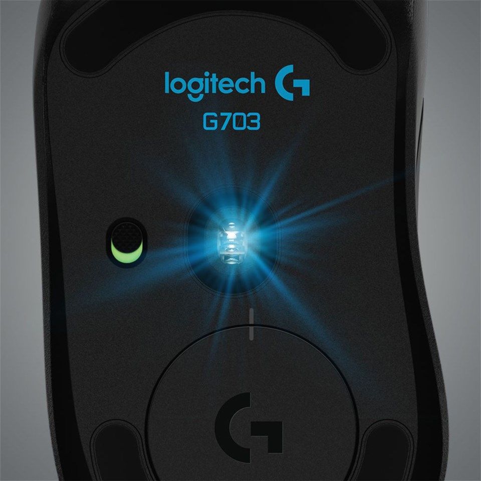 Logitech G 703 Lightspeed Hero Trådlös gaming-mus för proffs