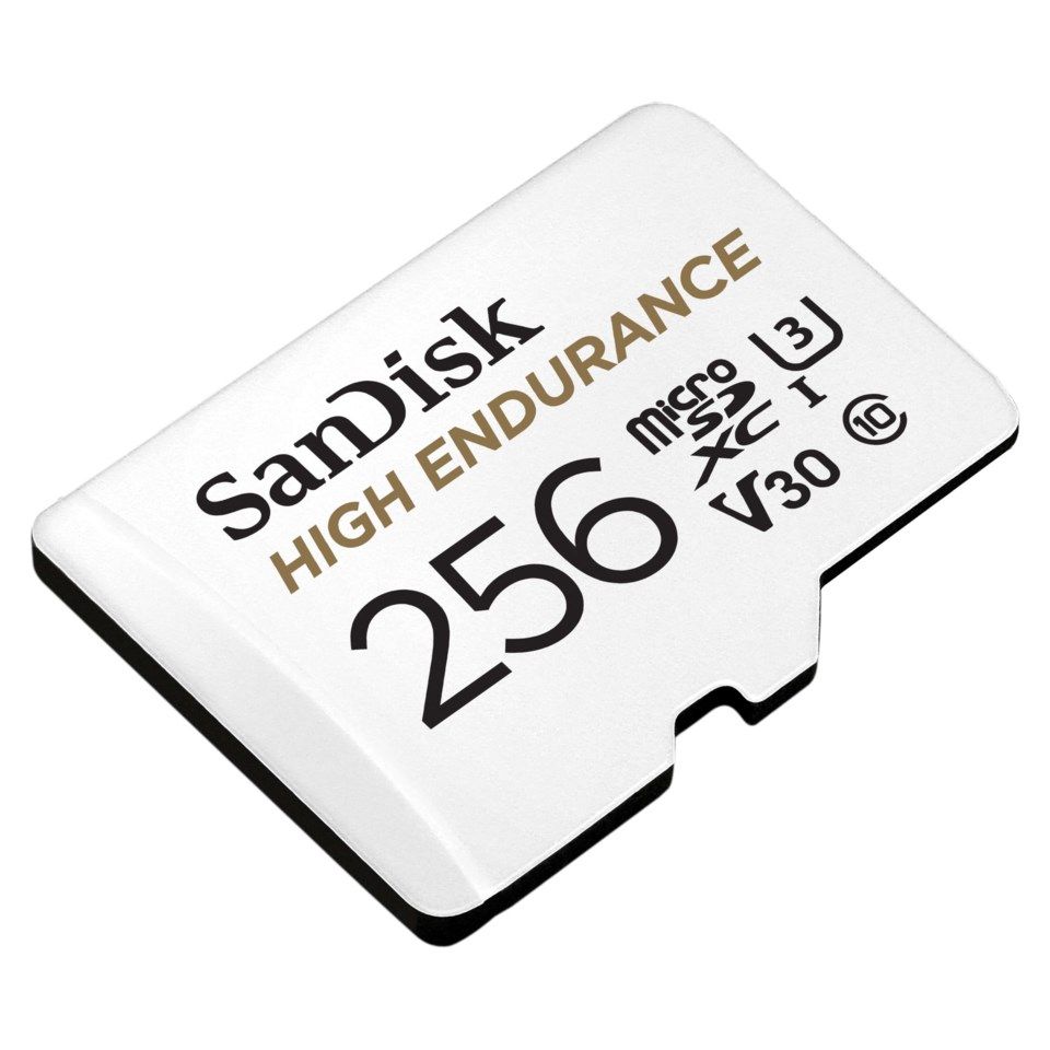 Sandisk High Endurance Micro-SD-kort 256 GB