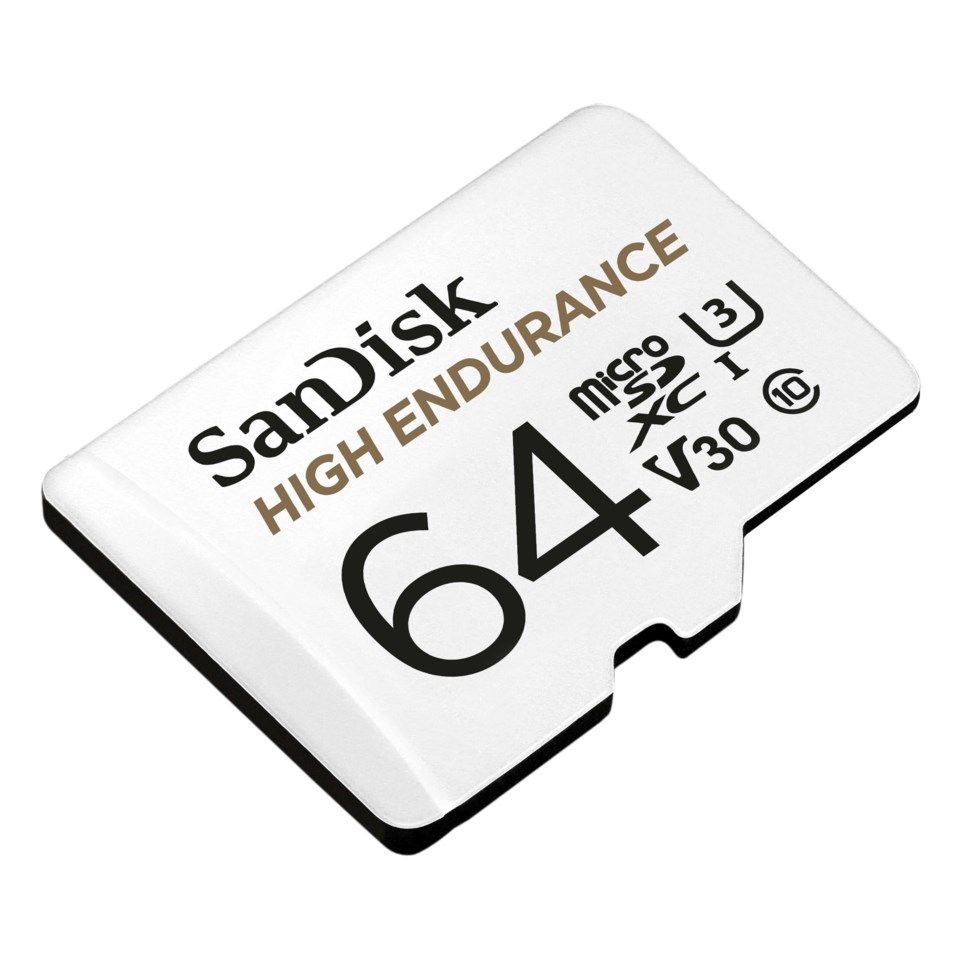 Sandisk High Endurance Micro-SD-kort 64 GB