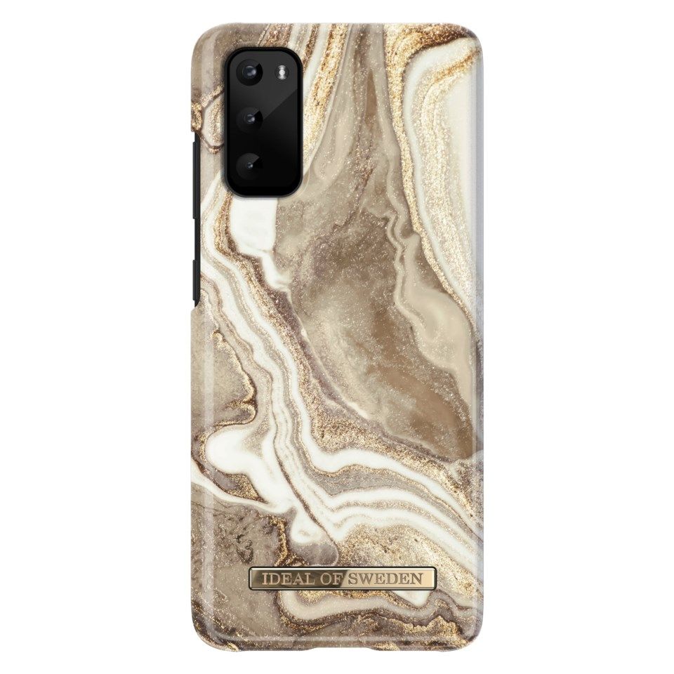 IDEAL OF SWEDEN Golden Sand Marble Mobildeksel for Galaxy S20