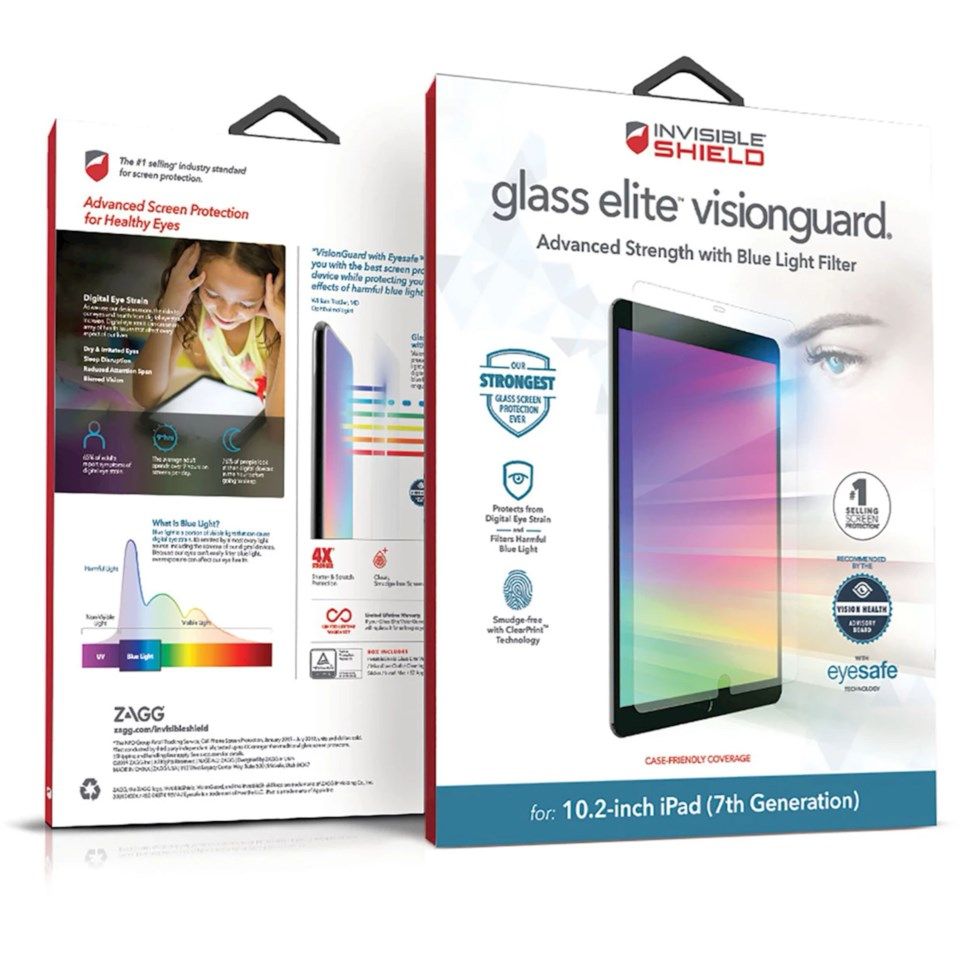 Invisible Shield Glass Elite Visionguard Skjermbeskytter for iPad 10,2”
