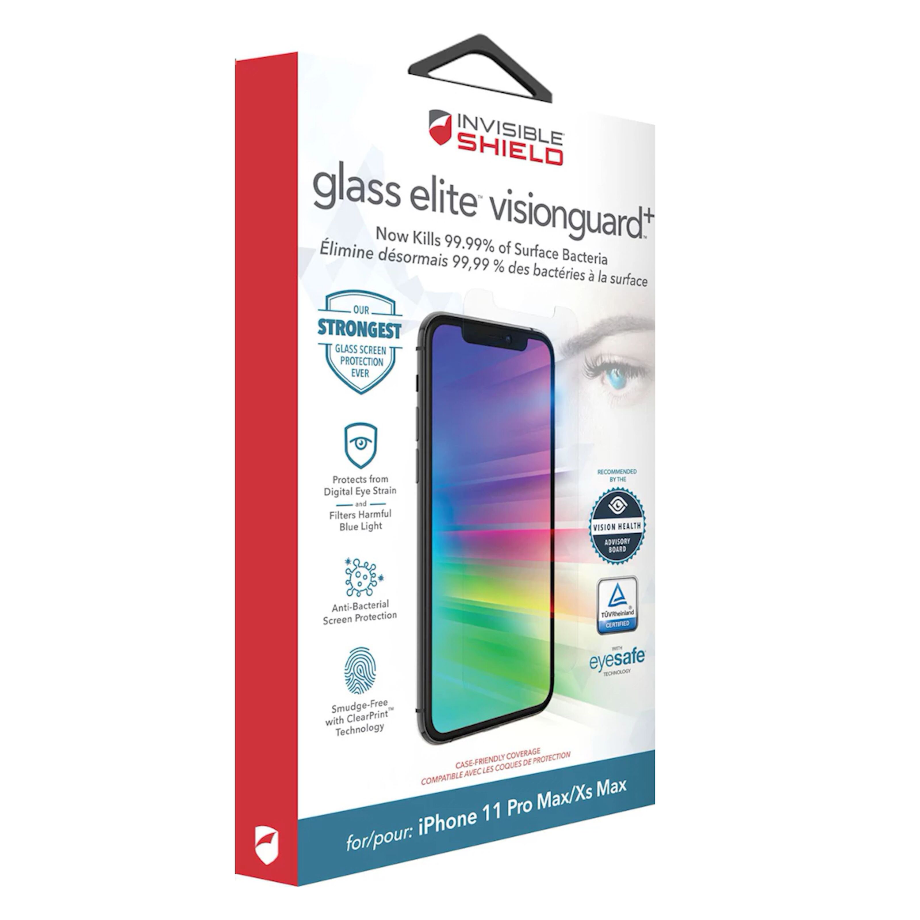 Invisible Shield Glass Elite Visionguard+ for iPhone Xs Max og 11 Pro
