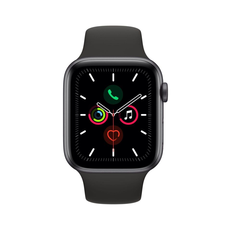 Apple Watch Series 5 (GPS) 44 mm Space grey/Svart