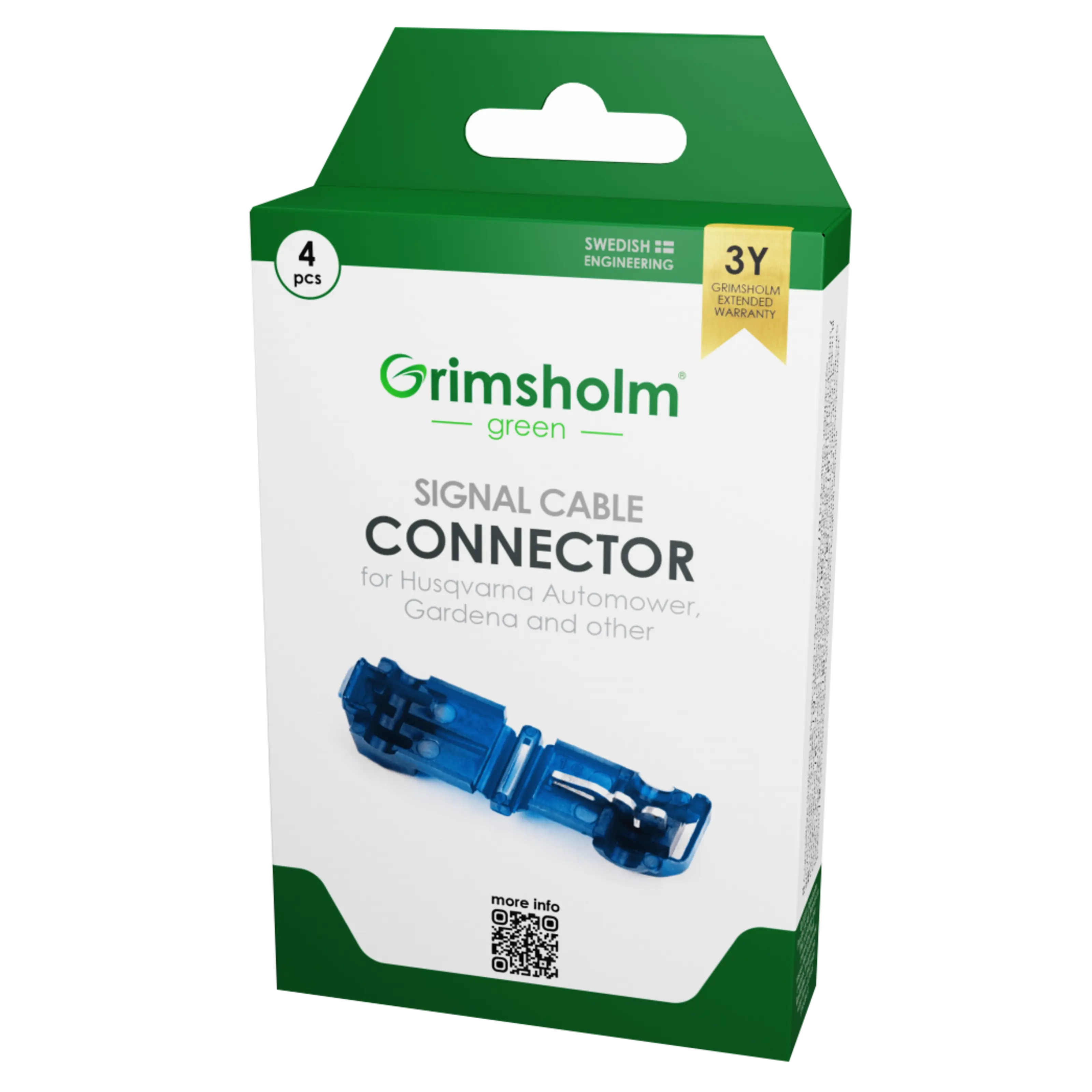 Grimsholm Anslutningskontakt laddstation 4-pack