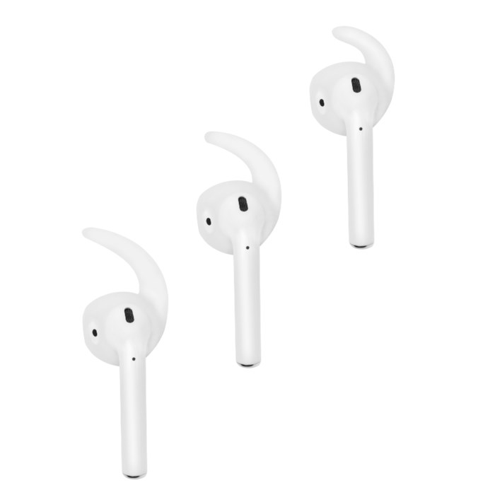 Roxcore Hörlurskrokar för Airpods (Gen 1 & 2, 2017/2019) 3-pack