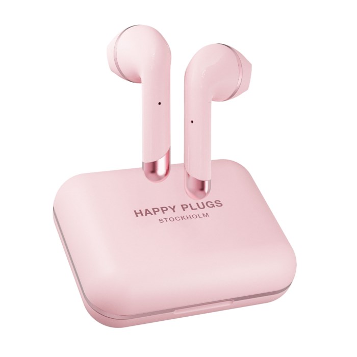 Happy Plugs Air 1 Plus helt trådlösa hörlurar Guld/Rosa