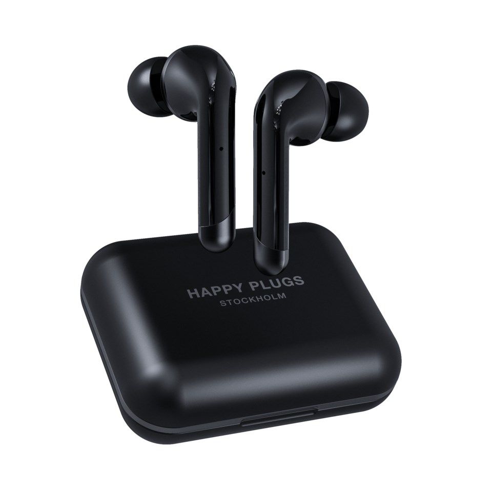 Happy Plugs Air 1 Plus In-ear, helt trådløse hodetelefoner Svart