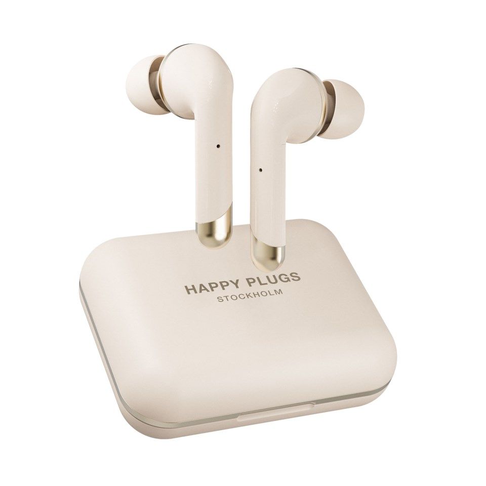 Happy Plugs Air 1 Plus In-ear, helt trådløse hodetelefoner Gull