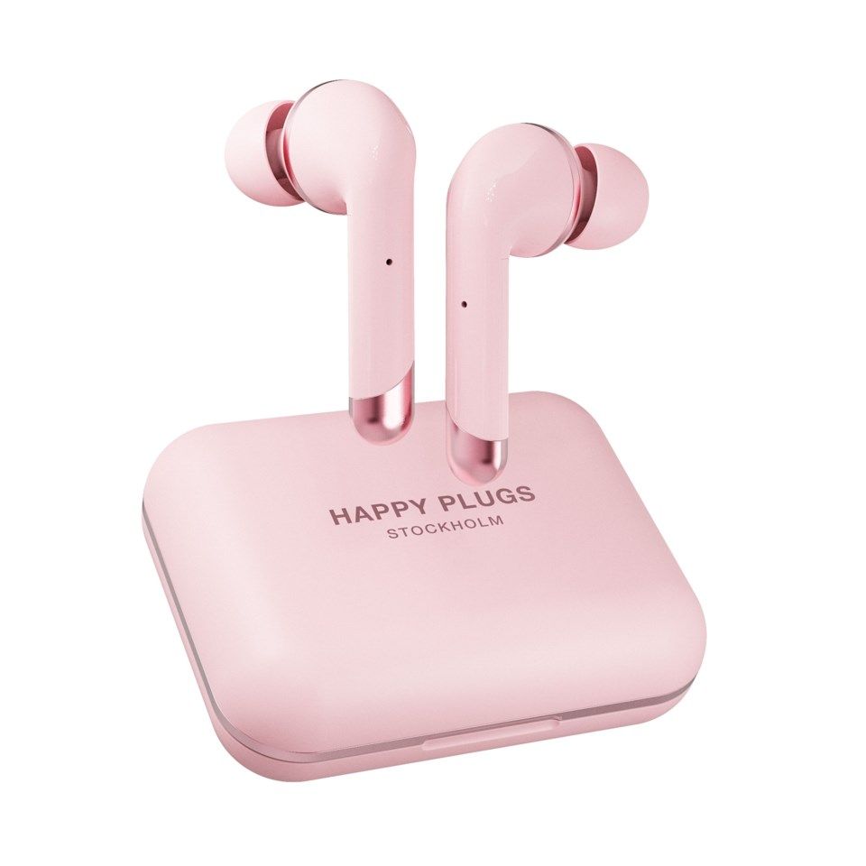 Happy Plugs Air 1 Plus In-ear, helt trådløse hodetelefoner Gull/Rosa