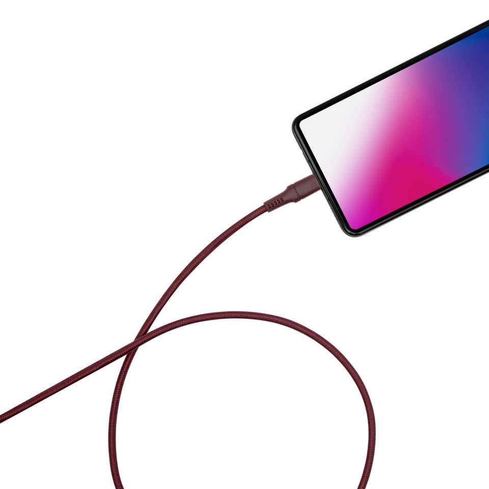 Linocell Colors USB-C-kabel 1,5 m Rød
