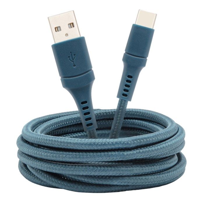 Linocell Colors USB-C-kabel 15 m Blå