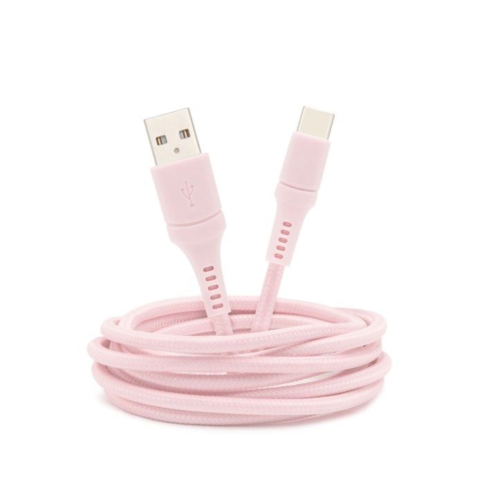 Linocell Colors USB-C-kabel 15 m Rosa
