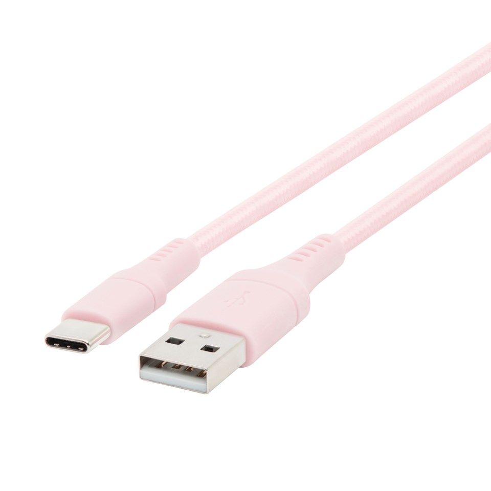 Linocell Colors USB-C-kabel 1,5 m Rosa